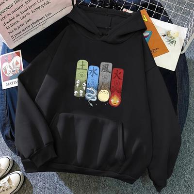 Anime Miyazaki Hayao Japanische Hoodies Unisex Streetwear Gedruckt Grunge Harajuku Unisex Hoddies Hoody Korea Hoodies