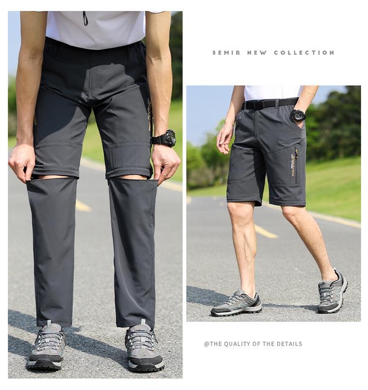 Herren Quick-Dry Stretch Outdoor Wanderhose - Atmungsaktiv, Leicht, Abnehmbar für Sommerabenteuer