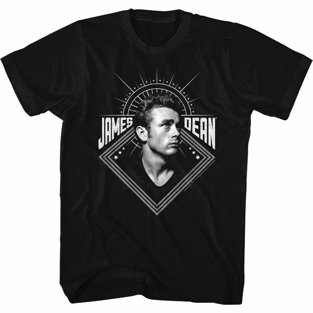 James Dean In Memoriam Black Adult T-Shirt Mens Womens Tees Top 2XL