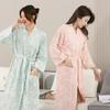 Pure Cotton Double-Layer Bathrobe - Breathable, Absorbent Unisex Sleepwear for All Seasons