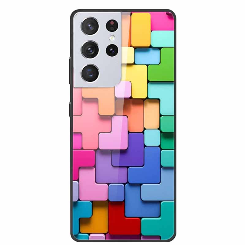 For Samsung Galaxy S25 Ultra Tempered Glass Case Back Cover Hard Phone Cases for SamsungS25 ULTRA 5G SM-S938B Protective Capa