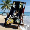 Custom Name Personalized Saint Seiya Print Beach Towel, for Trip Camping Beach Party Home Decor, Birthday Gift for Family & Friends