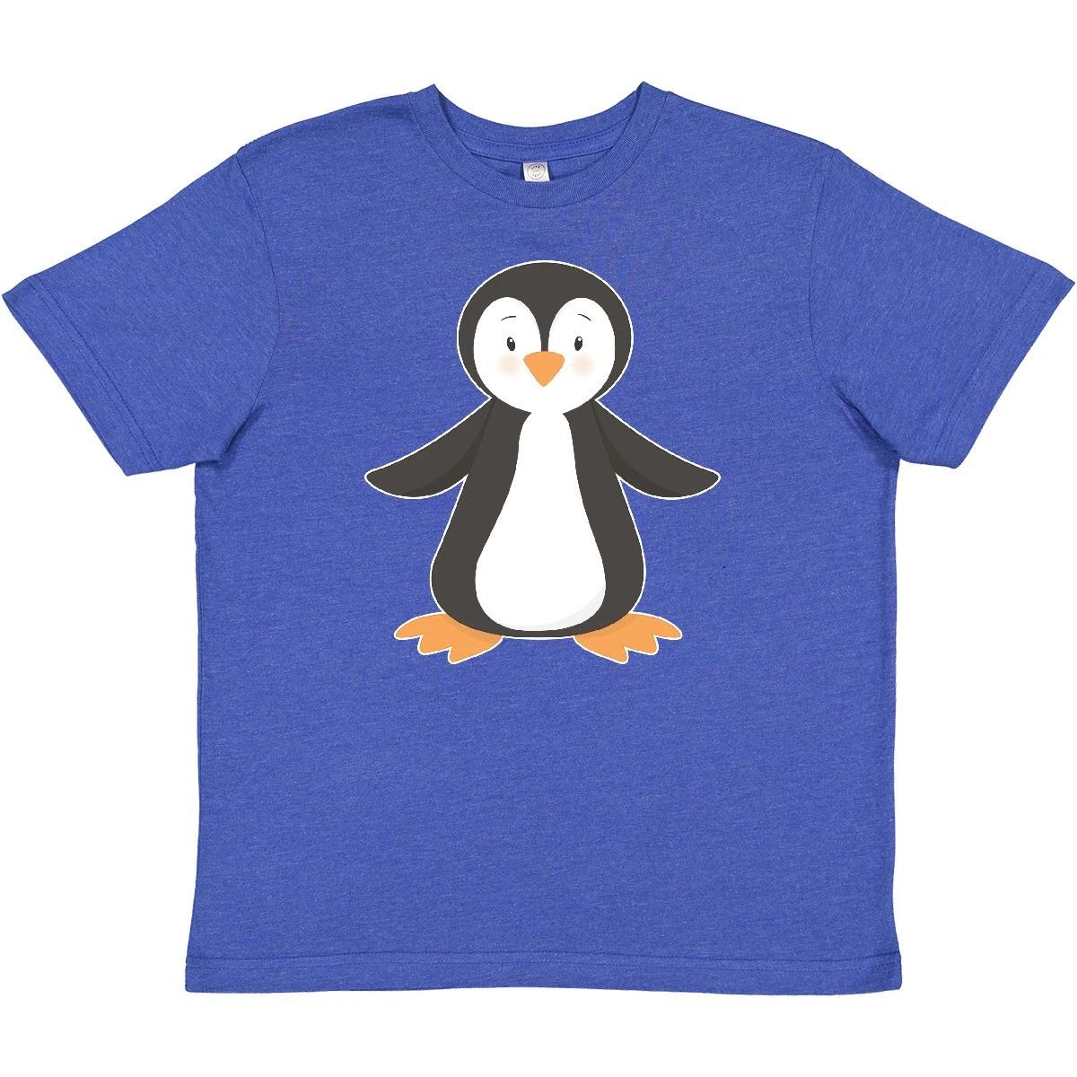 Inktastic Penguin Youth T-Shirt Penguins Cute Happy Dancing Feet Animals Bird 160