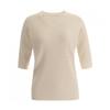 Shop   Women V Neck Basic Cable Cashmere ShorT sleeVe KniT T shirT Beige Frb Wkn