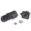 500V 12V / 24V Ip67 Round Plug, Socket, Connector Plug With Cover Waterproof
