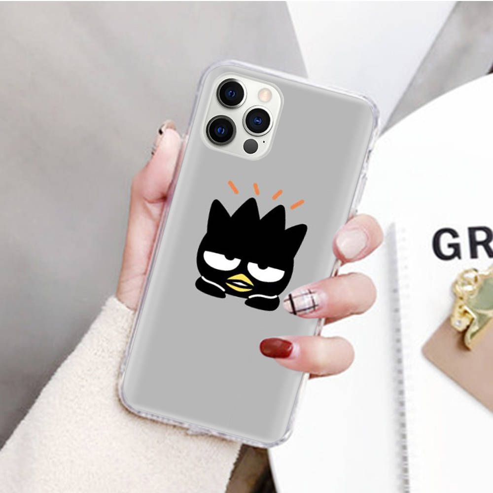 JZ1 Badtz Maru Transparent Case for Samsung A04 A14 A23 M33 M53 Realme 10 9 C35 C55 VIVO Y02 X80 Infinix Hot 30 Note 11 Tecno Spark 8P Pro