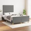 VidaXL Bed Frames with Headboard, Upholstered Bed, Double Bed, Adult Bedroom Interior Bed, Modern, Grey 3270521