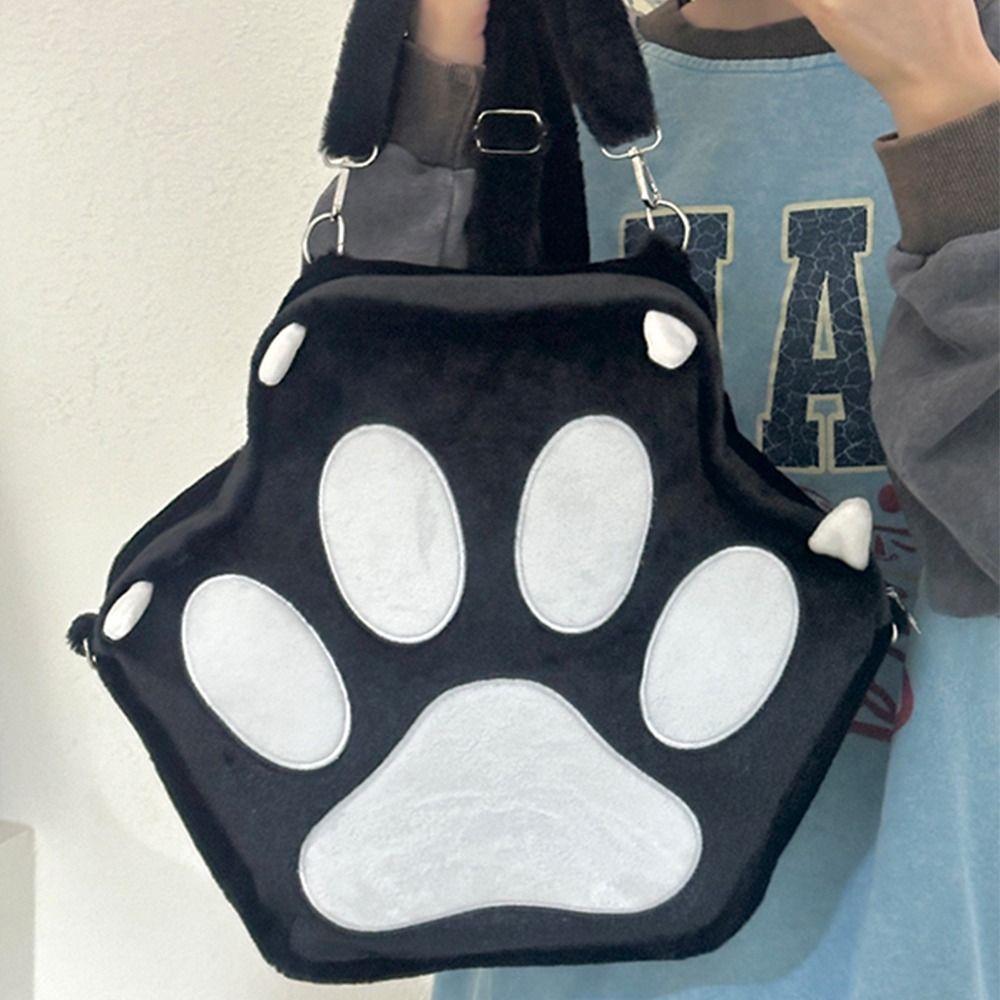 JK Cartoon Schoolbags Japanese Style Sweet Students Bags Portable Cat Paw Backpack  Outdoor