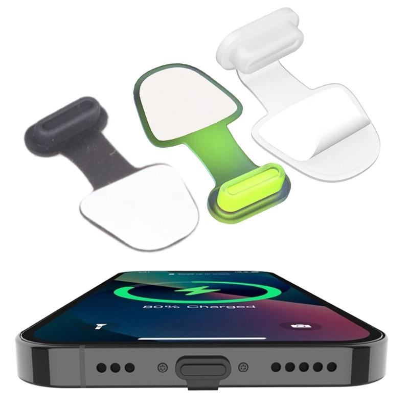 Type C Dust Plug Covers Dust Stoppers Type C Charging Port Dust Stoppers Simple Installation for Smartphones & Tablets