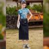 Bailuyu Women's Printed Knit Short Sleeve T-Shirt