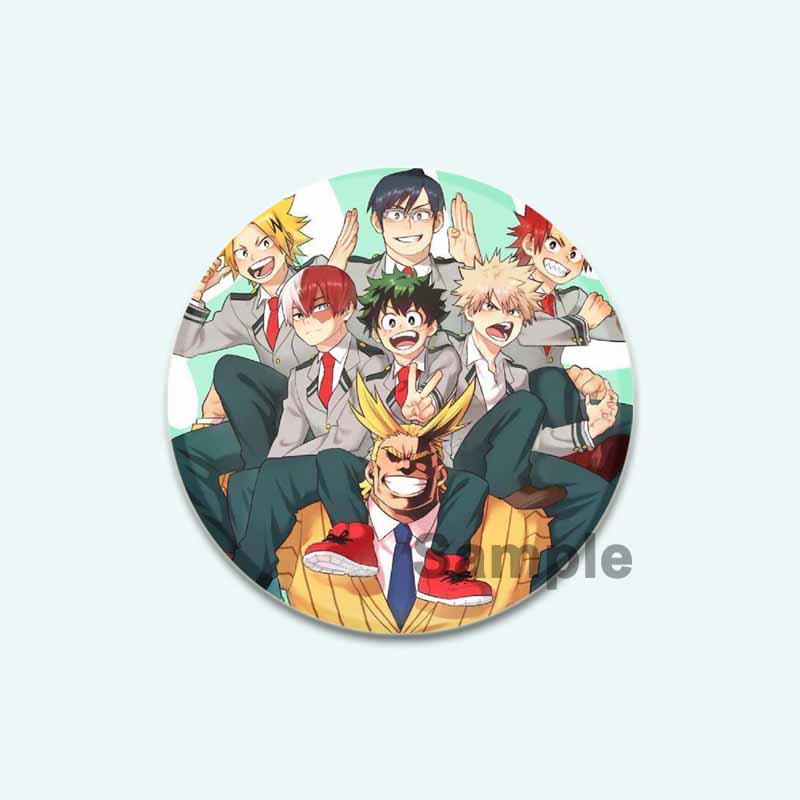 

32/44/58 мм Фанаты Коллекции Аниме Моя геройская академия Броши Мидория Изуку/Бакуго Кацуки/Тодороки Шото Значок на рюкзак Мультяшные значки на лацкан 44mm