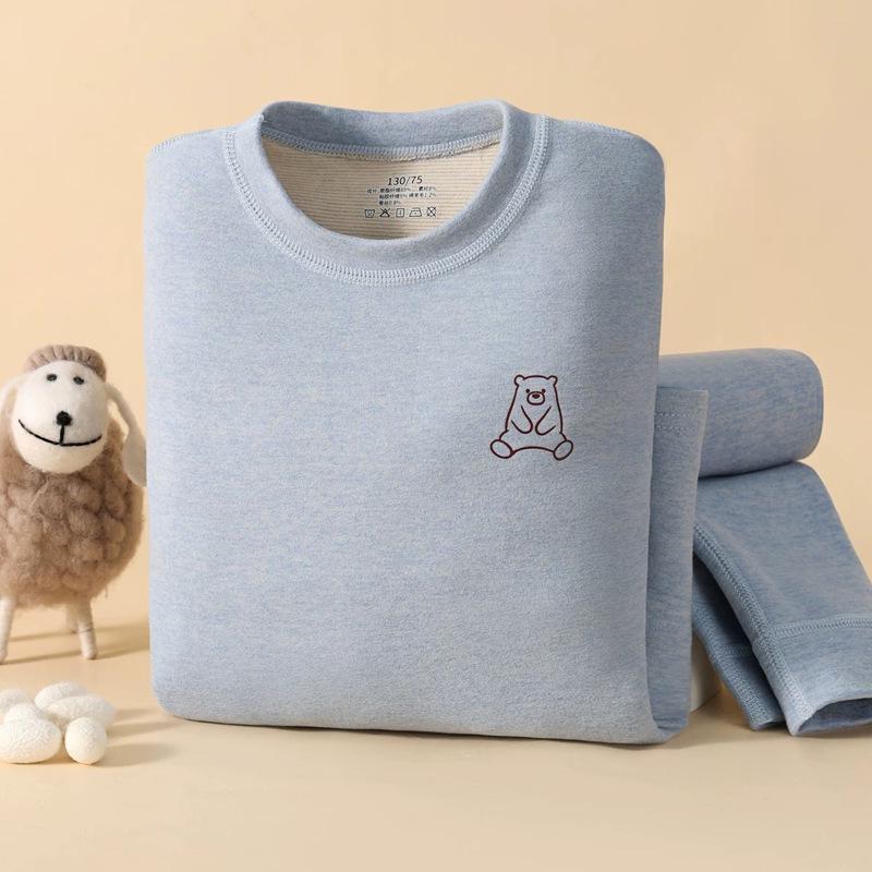 

Children s Soft Velvet Warm Underwear Set for Autumn/Winter – Skin-Friendly Pajamas for Boys and Girls in Various Sizes 90 (20-25 lbs) Height 75-85cm