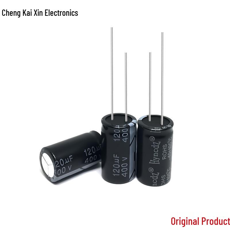 Original Genuine 400V 120µF Aluminum Electrolytic Capacitor, 18x30mm, Large Stock Available