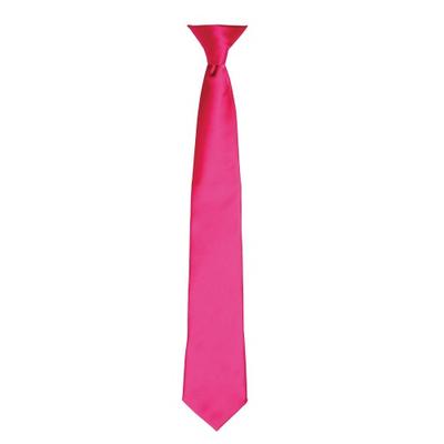 Colors Mens Satin Clip Tie