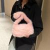 New autumn and winter plush bag women's large-capacity commuter bag college student fluffy casual shoulder tote bag