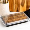 Nonstick Brownie Pan Set 3 Piece Baking Pan with Removable Divider Snap On Lid Perfect Portions Easy Baking and Storage