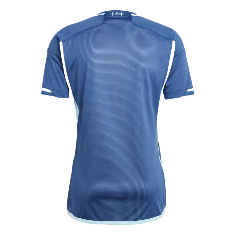 Adidas Sporting Kansas City Comfortable Casual Simple Versatile Soccer Jersey Men tops Night-Ocean HZ6195