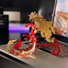 28-teiliges 3D-Puzzle, Pfau, Metall-Modellbausatz, antikes mythisches Tier Suzaku, mechanisches DIY-Montagespielzeug