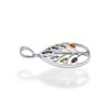 92.5 Silver Chakra Pendant for Her Zivori Multi Gemstone Pendant