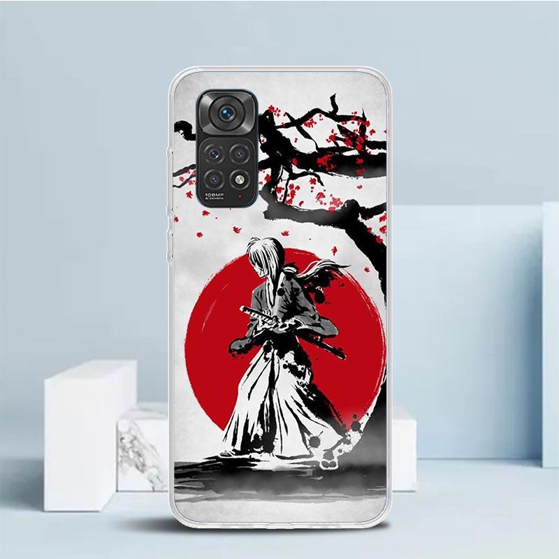Rurouni Kenshin Anime Phone Case For Xiaomi Redmi Note 15 14 14S 13 12S 12 Pro Plus 11S 11 11T 11E 10S 10 + Soft TPU Back Cover