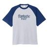 Small Planet Marvel Raglan T-Shirt, Fantastic Four Comic Print, Size M, Ash