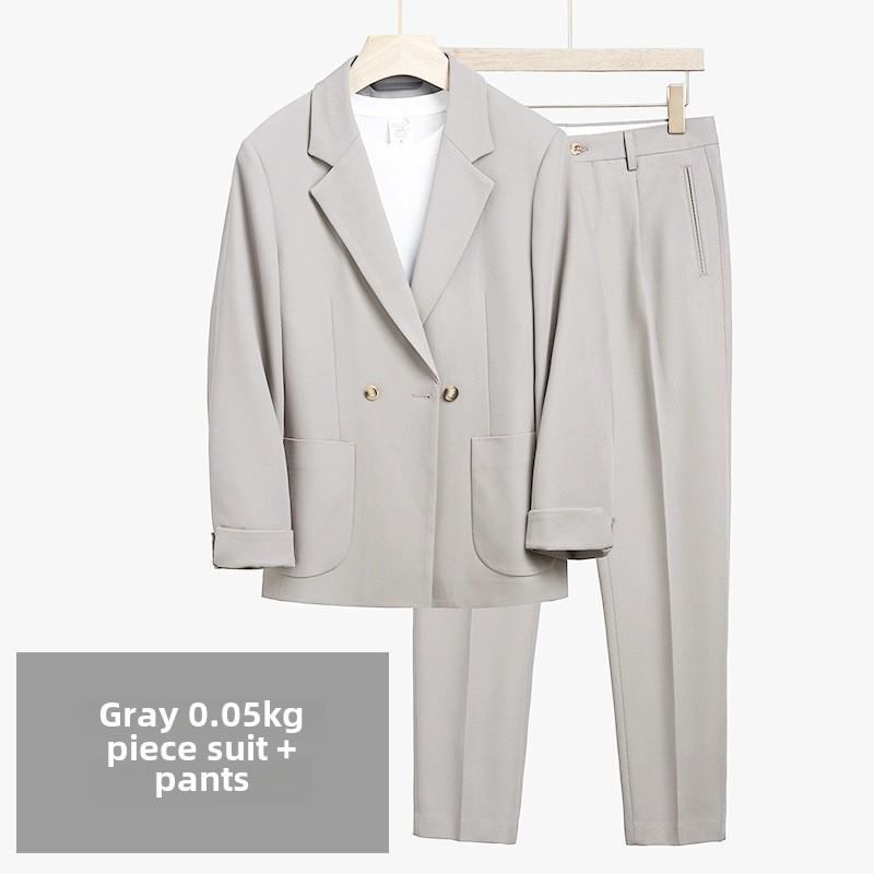 

Мужской высококачественный свободный пиджак в корейском стиле — красивый, стильный, зрелый дизайн для весны и лета Triple Extra Large (3XL)