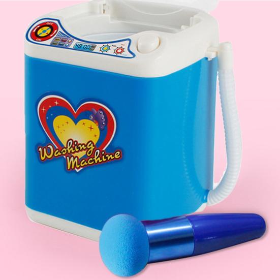 Mini Electric Washing Machine Toy Makeup Brushes Cleaning Dehydration Dryer