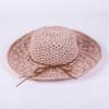 Spring and Summer New Straw Hat Women's Summer Foldable Beach Hat Women's Vacation Visor Bow Straw Hat