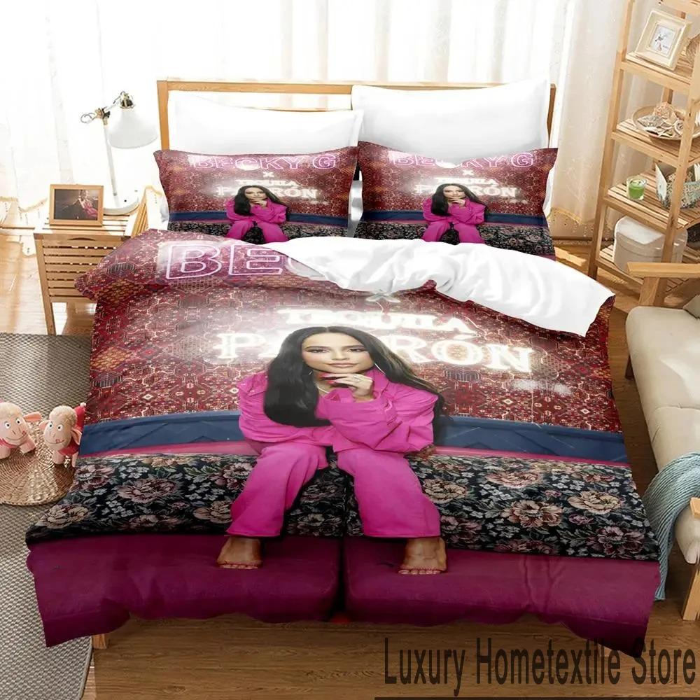 3D Print Sexy Girls Becky G Bedding Set Duvet Cover Bed Set Quilt Cover Pillowcase Comforter King Queen Size Boys Adult Bedding