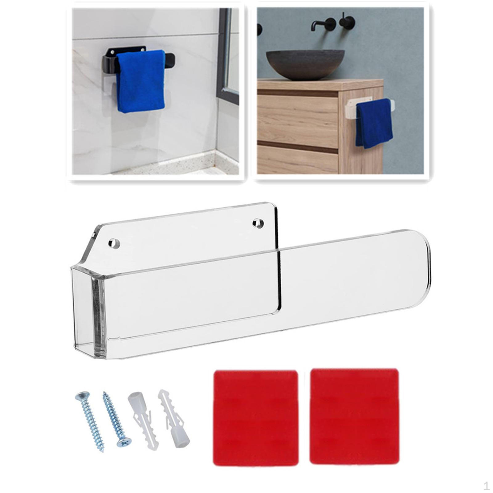 

Bathroom Towel Mounted Acrylic Shelf for Kitchen Hotel чистий