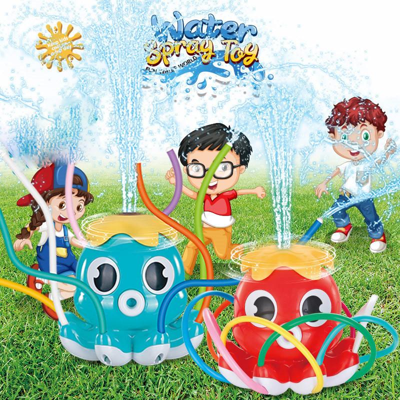 Colorful Outdoor Water Play Toy Sprinkler Octopus For Fun And Engagement In Backyard