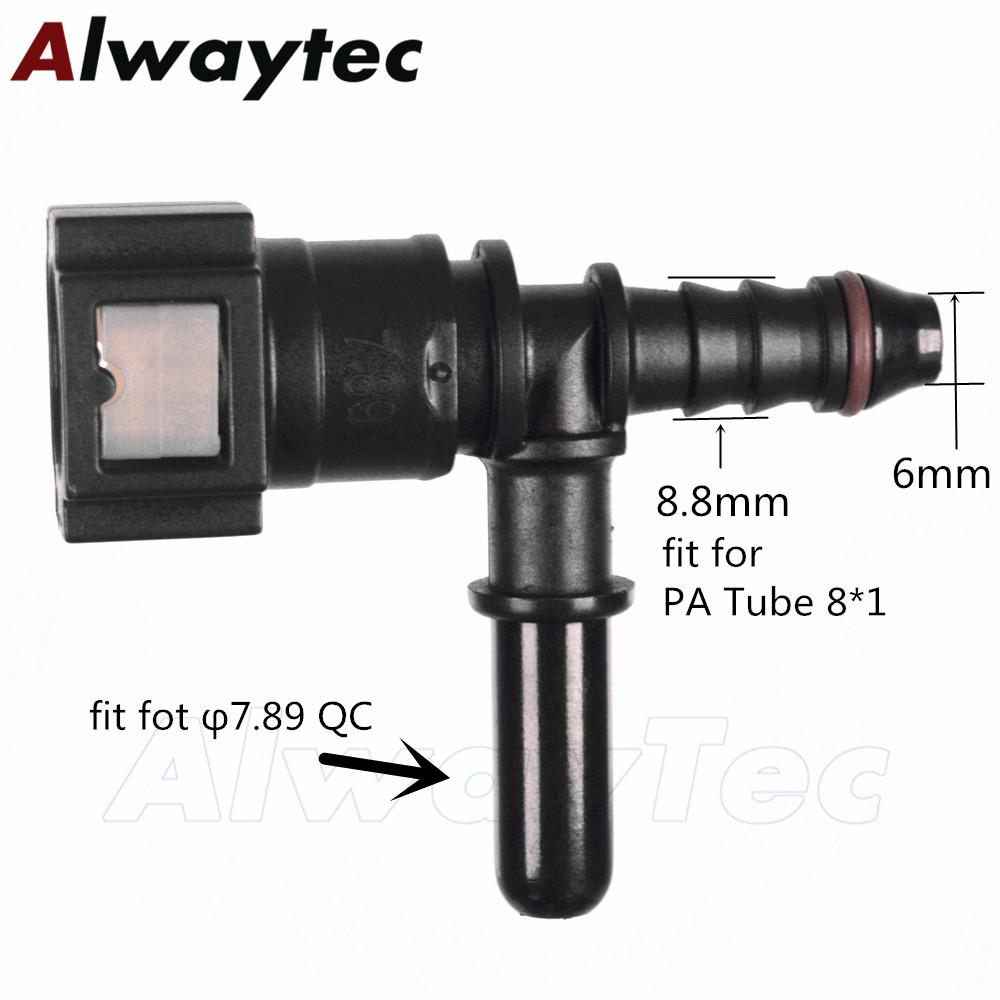 Hot Sale 5/16''-7.89mm Tee Connector Quick Released Fitting for Universal Type Automotive Parts