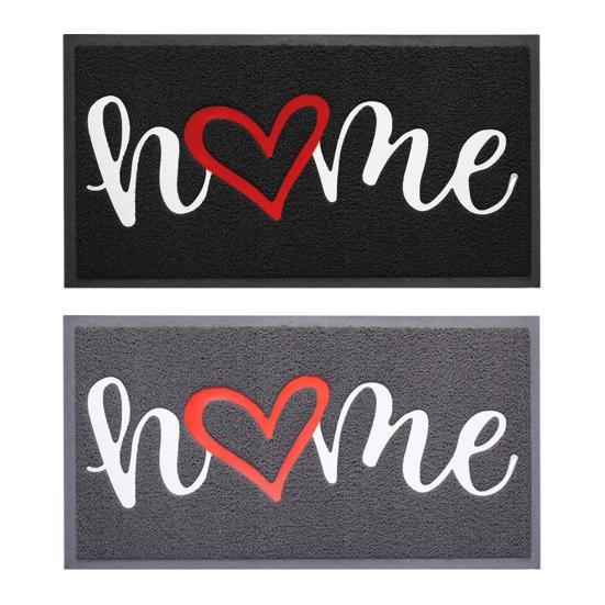 Entrance Floor Mat Hello Print Non-Slip Rug Washable Mud Scrubber Doormat for Home Front Door Entryway Laundry Bedroom