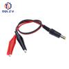5.5X2.5MM Alligator Clip To DC Power Plug Connector Adapter Plug 25CM Test Leads Wire DC 5.5*2.1mm Crocodile Male Female Connect