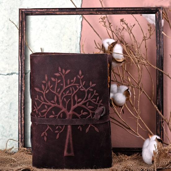 Tree of Life Journal Handmade Leather Diary Deckle Edge Paper Notebook Premium Diary