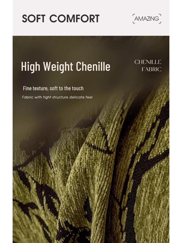 Luxurious Retro Chenille Sofa Slipcover - All-Season, Anti-Scratch French Design