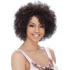 Peruci Afro Scurte din Păr Sintetic pentru Femei Negre, Perucă Ondulată Lejeră cu Breton, Coafură Africană, Perucă Feminină Maro Mixt, Rezistentă la Căldură