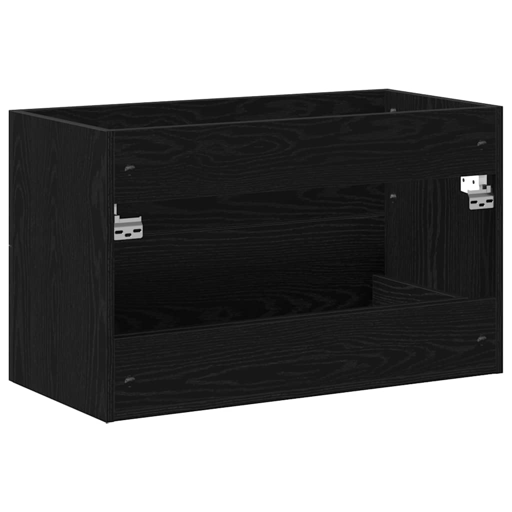 Washbasin Cabinet in Black Oak 80 x 38.5 x 48 cm Particleboard