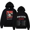 Rapper Ryan Castro Sende Tour  Print Hoodie Men Women Gothic Punk Pullover Long Sleeves Casual Loose Sweatshirt Streetwear