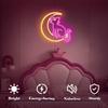 Japanese Anime Cat Neon Signs Dimmable Cartoon Luna Neon Lights Moon Cat Neon Light Sign Cute Led Signs for Bedroom Wall Girls Room Dorm Birthday
