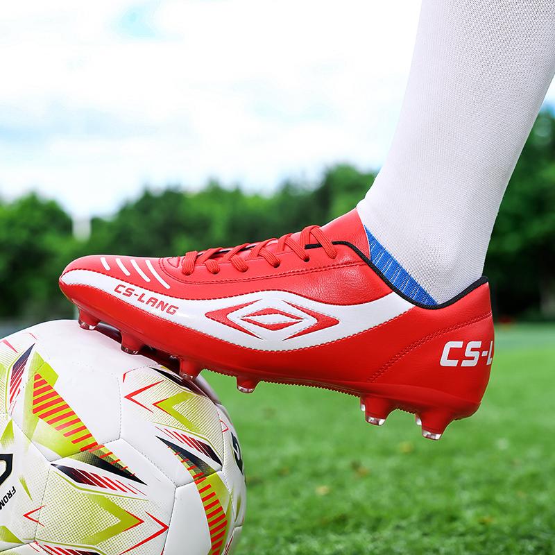 Hot Sale Football Shoes For Men Women Long Spike Soccer Shoes Top Quality Sport Shoes Unisex Game Training Sneakers