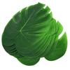 12PCS Green Monstera Leaf Table Place Mats Heat Insulation Placemat Table Flag  Table Decor