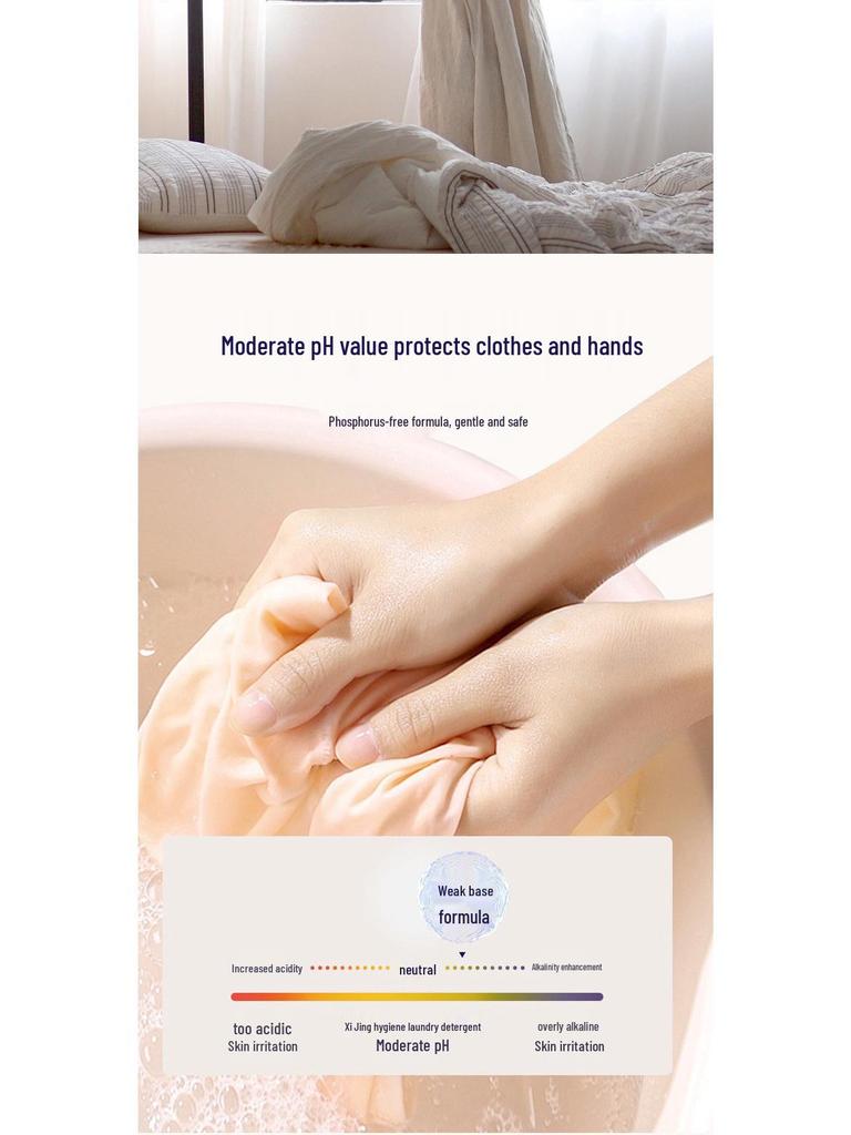 Detersivo Concentrato Profumato per Bucato Xijing Importato dalla Thailandia 600ml – Rimozione Profonda delle Macchie, Profumo a Lunga Durata