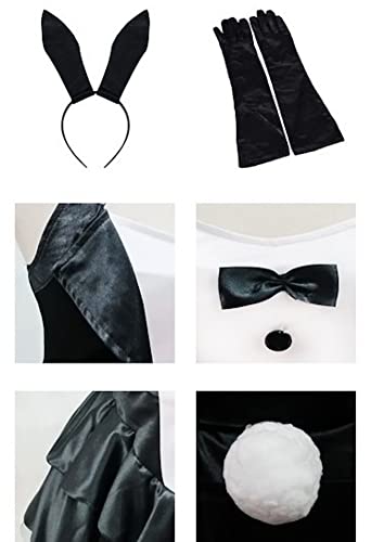 [TOKYO GOODS MARKET] [PureAribon] Plus Size Bunny Girl Costume Set (Black, 3XL)