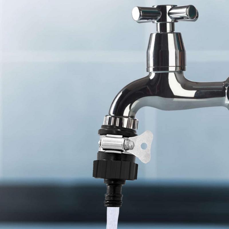 Tap Hose Connector ABS No Leaking Water Faucet Adapter Faucet Hose Connector Quick-inserting Anti-dropping Joint