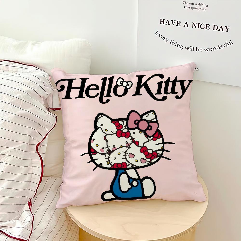 cartoon art cute cat h-HelloKitty SRO cushion cover soft Pillow Case for Sofa Living Room Home office Decor Protective Covers