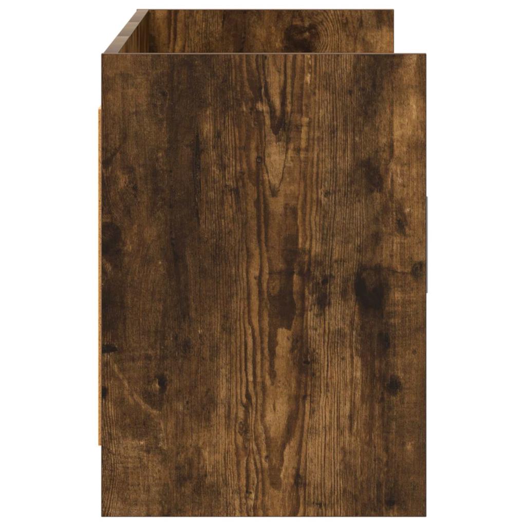 TV Cabinet 130 x 33 x 47 cm Smoked Oak Particleboard