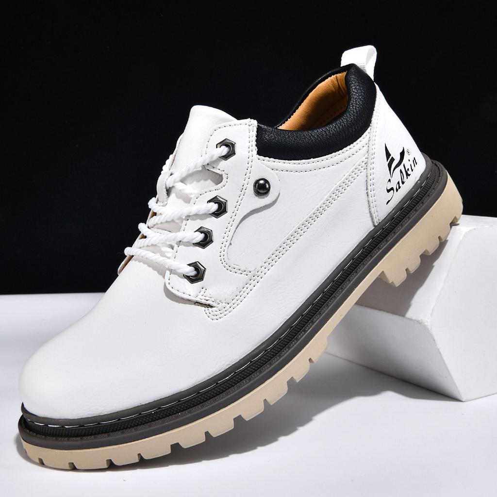 Men's Shoes Middle Help Tooling Boots Autumn High Top Martin Boots Tooling Shoes Boots Men's Tooling Short Boots