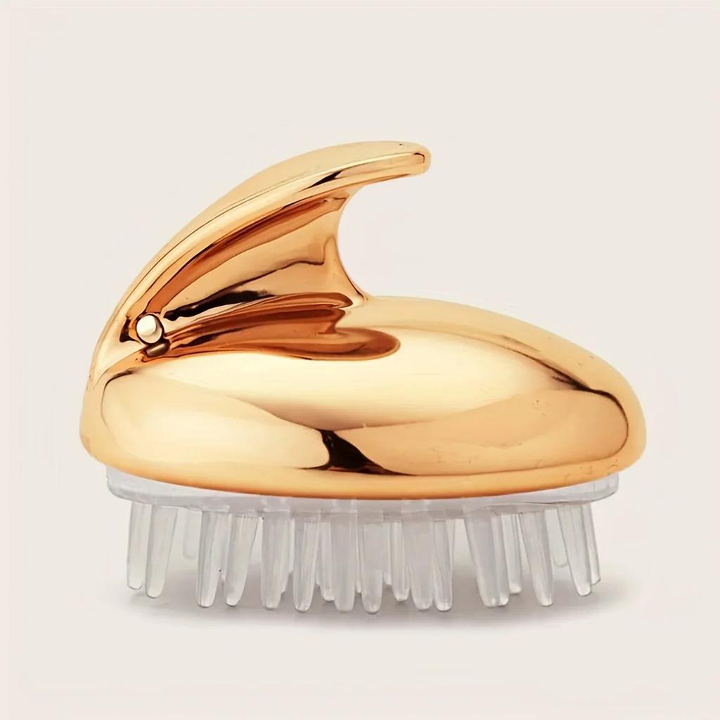 1 ks šamponový kartáč v barvě růžového zlata, masážní hřeben na pokožku hlavy, šamponový hřeben, masážní kartáč na tělo, kartáč na čištění pokožky hlavy