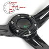 2025 New Luxury Carbon Fiber Steering Wheel 14 Inch Universal Smooth Grip for Racing Car